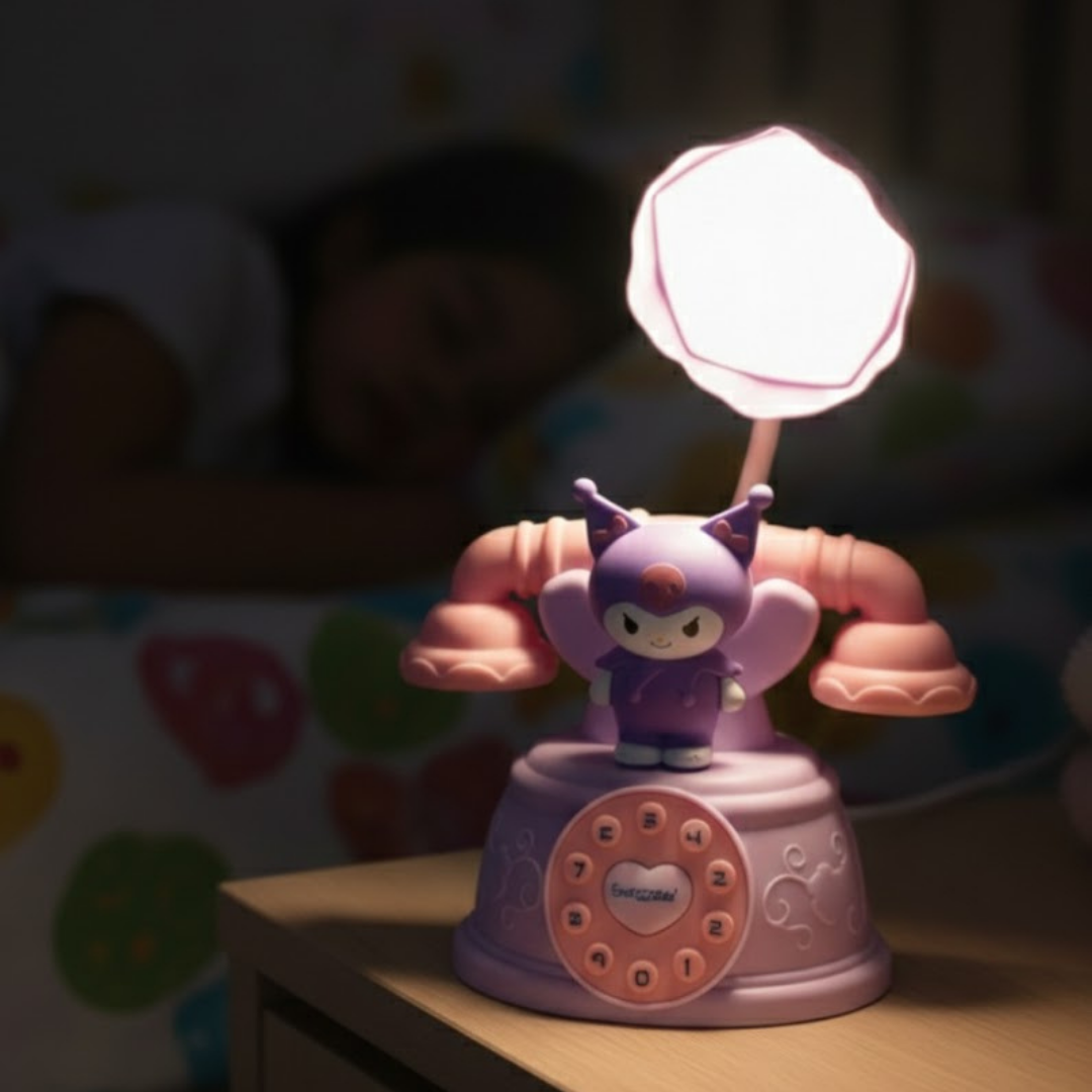 Kuromi Figürlü Şarjlı Masa Lambası