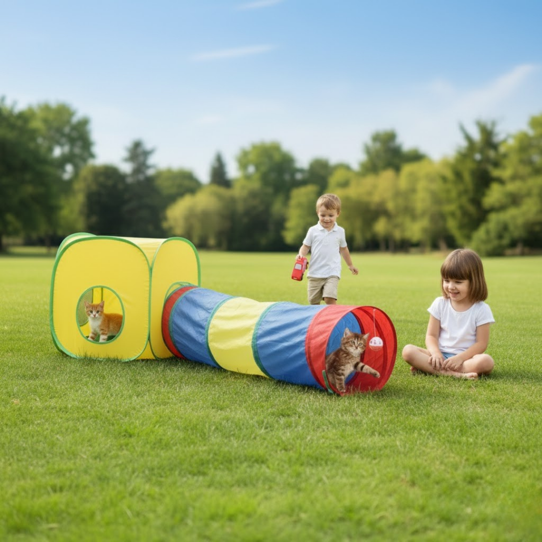 Taşınabilir Büyük Boy Kedi Sarayı. 2 Parça