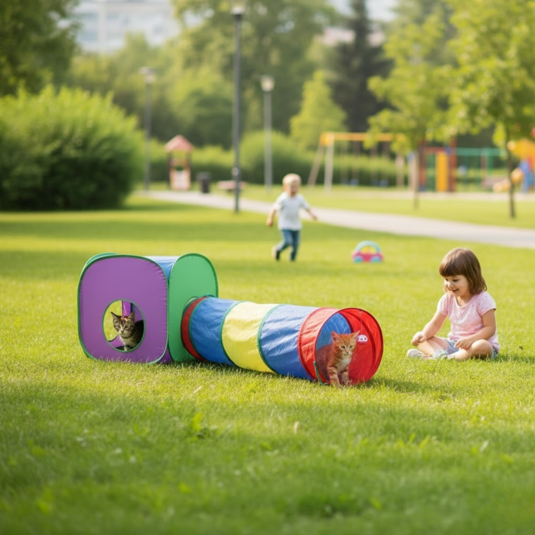 Taşınabilir Büyük Boy Kedi Sarayı. 2 Parça