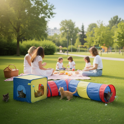 Taşınabilir Büyük Boy Kedi Sarayı. 2 Parça