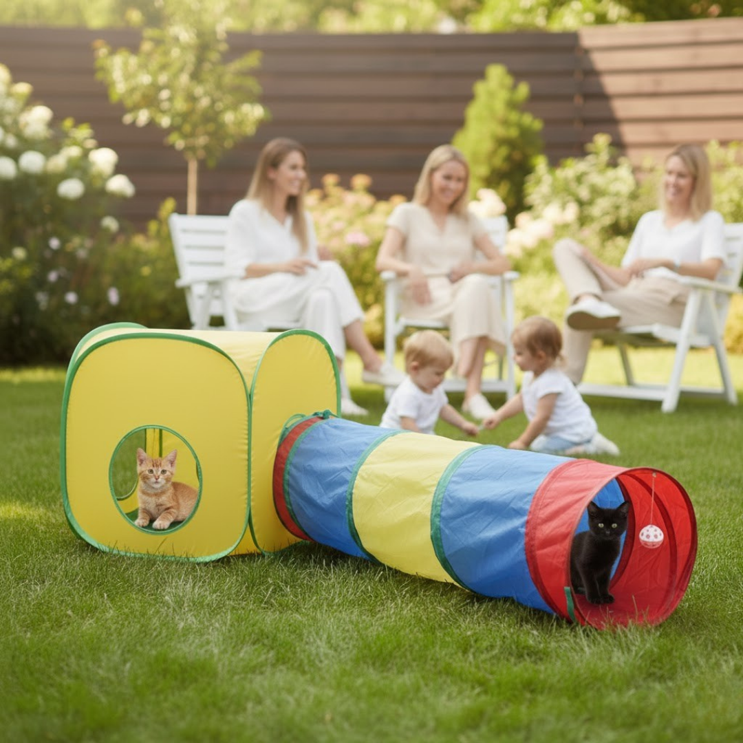 Taşınabilir Büyük Boy Kedi Sarayı. 2 Parça