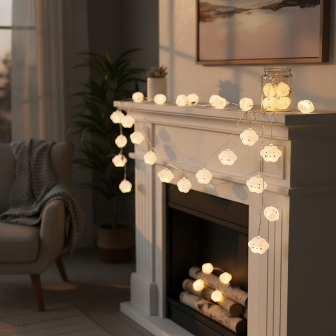 Bulut Şeklinde Led Şerit Lamba 12 Adet