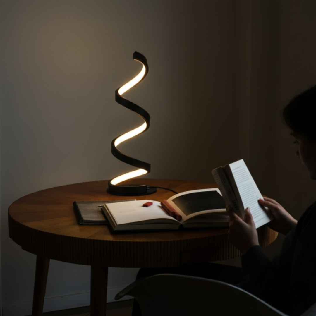 Kıvrımlı Spiral Gece Lambası