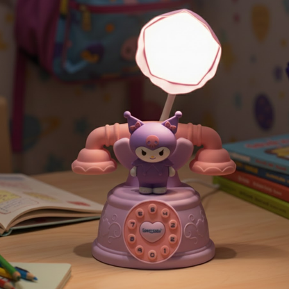 Kuromi Figürlü Şarjlı Masa Lambası