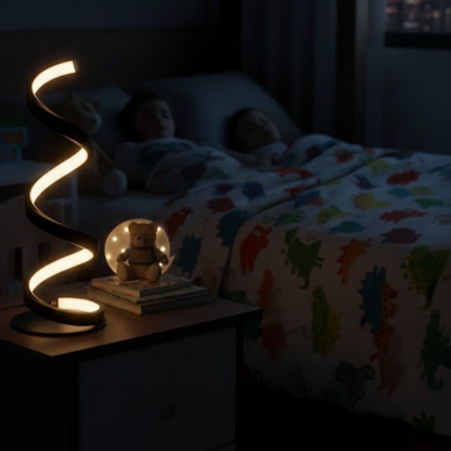Kıvrımlı Spiral Gece Lambası